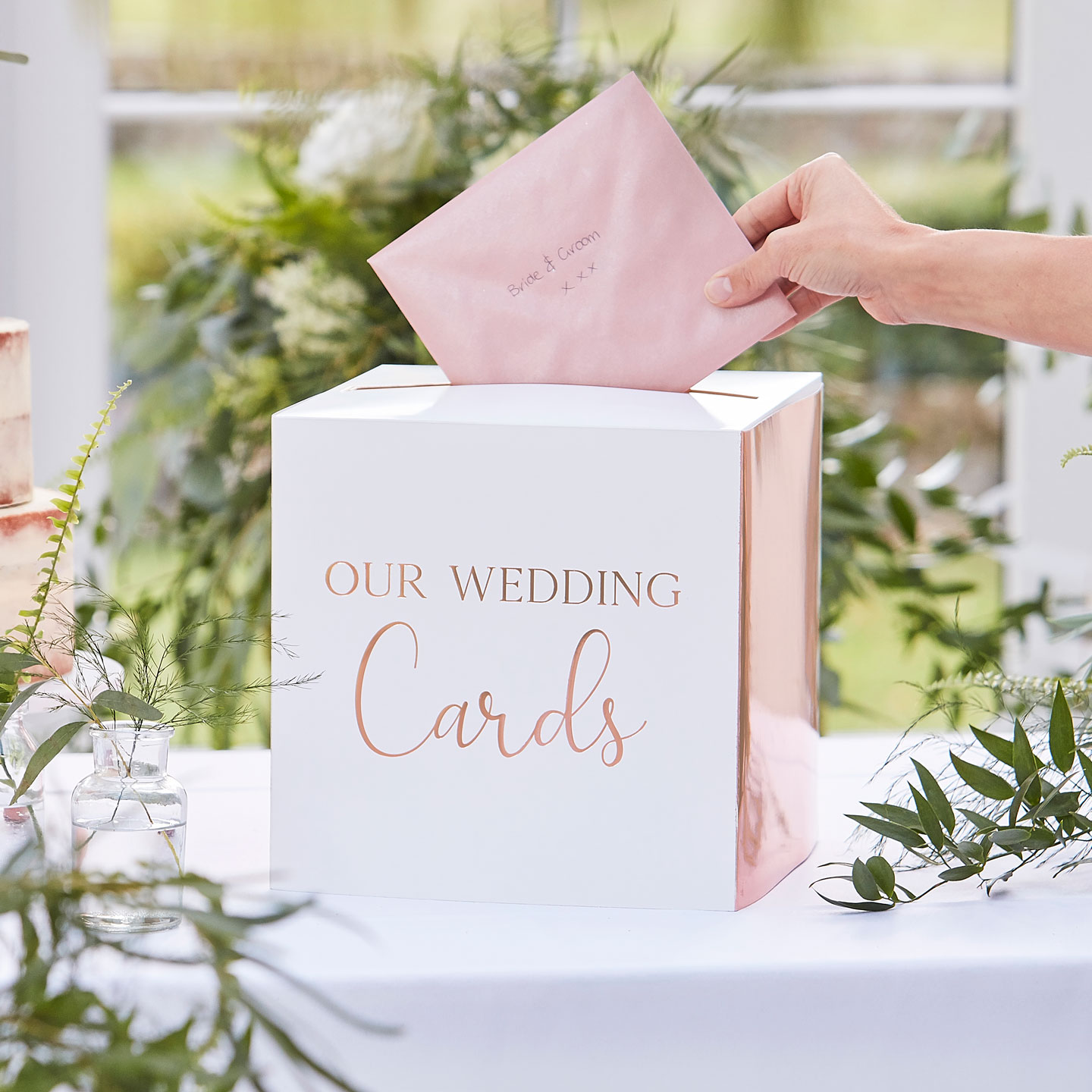 Gold Wedding Card Holder Post Box // Wedding Card Box // 